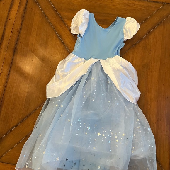 Disney Blue Princess Cinderella Costume Dress β Girls Size 5/6 πβ¨ Halloween - Picture 5 of 6